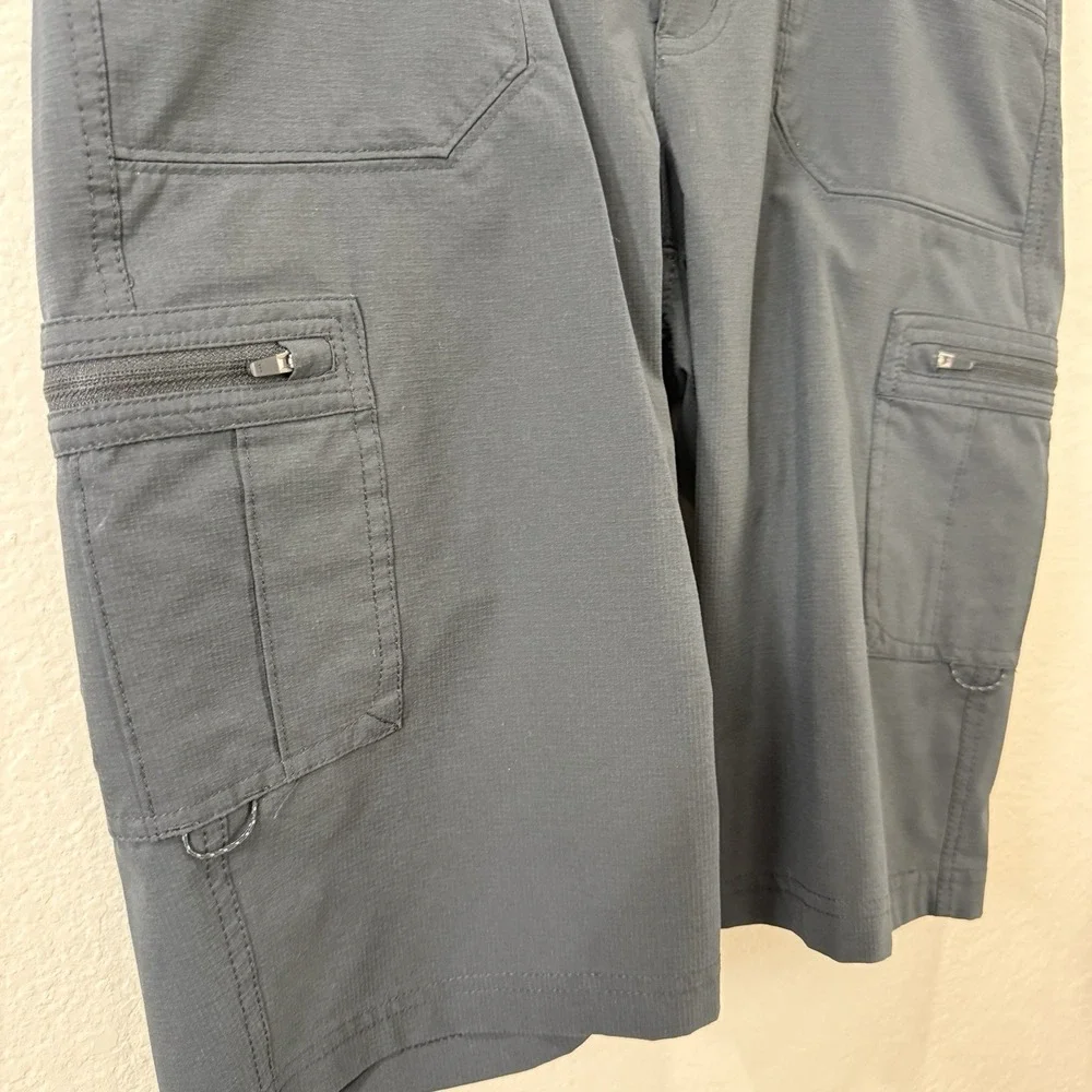 Kuhl Womens Cargo Recco Shorts Dark Gray Hiking Outdoor Adventure Camping Gorp 8